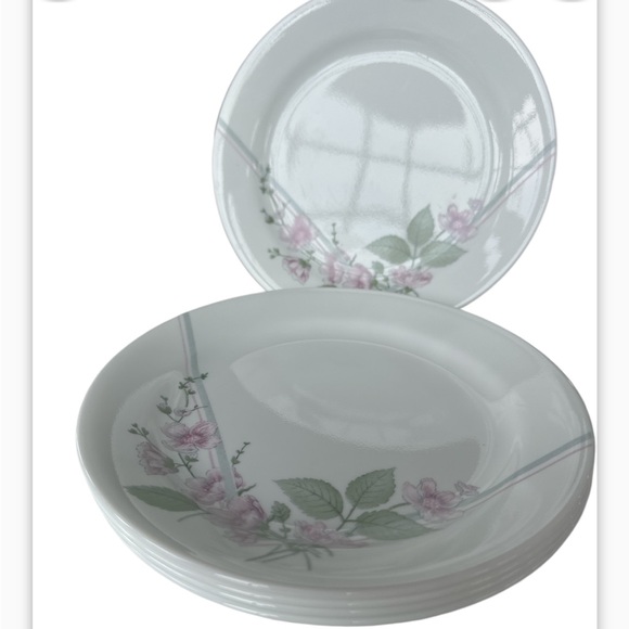 Set of Five (5) Corelle by Corning-ware Veranda 7.25” Bread Plates - Picture 2 of 7